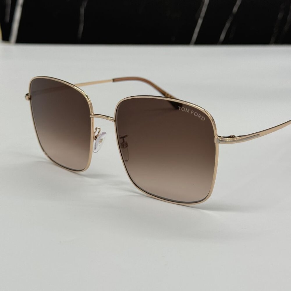 NEW TOM FORD TF894/K 28F WOMEN SQUARE SUNGLASSES TOM FORD FT0894/S 28F - Picture 4 of 11